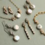 Silver Plated Art Deco Freshwater Pearl Bridal Bracelet, thumbnail 9 of 10