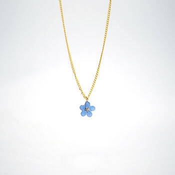 Forget Me Not Sterling Silver Or Gold Necklace, 11 of 12