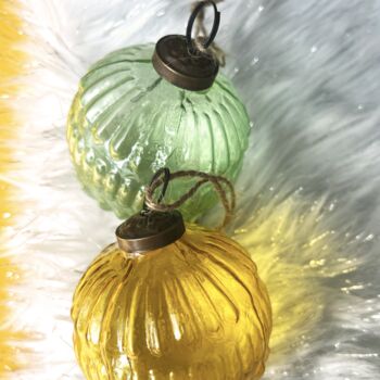 Vintage Style Glass Baubles, 3 of 3