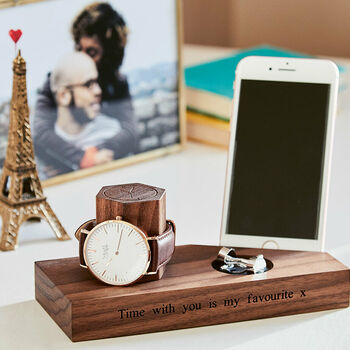 Personalised Bedside Watch And Phone Stand, 9 of 12