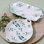 G Decor Botanical Ceramic Serving Plate Bowl Or Set, thumbnail 1 of 5