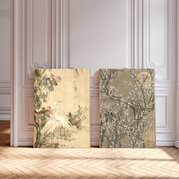 Set Of Two Antique Japanese Landscape Art Prints, 2 of 4
