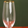 G Decor Set Of Four Aurora Champagne Flutes Glasses, thumbnail 6 of 6