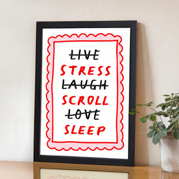 'Live, Laugh, Love' Parody Print, 2 of 3