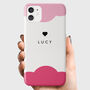 Personalised Pink Scallop Phone Case, thumbnail 1 of 6