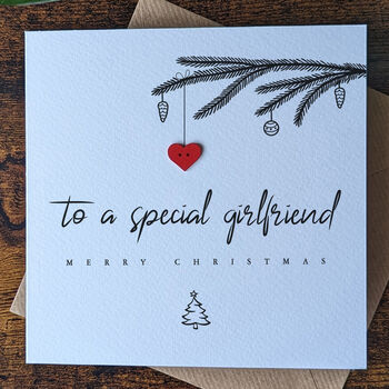 Personalised Christmas Card For Girlfriend, 2 of 4
