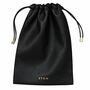Personalised Large Leather Drawstring Accessories Pouch, thumbnail 7 of 9