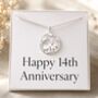 14th Anniversary Gift For Wife, Elephant Necklace, thumbnail 1 of 9