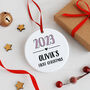 Personalised New Baby Christmas Decoration, thumbnail 1 of 4