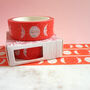 Moon Phases Washi Tape Red, thumbnail 4 of 5