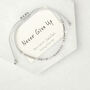 'Never Give Up' Morse Code Sterling Silver 925 Bracelet, thumbnail 3 of 6