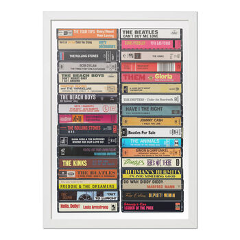 60th Birthday, Music From 1964, 60th Personalised Gift, 4 of 9