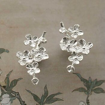 Sterling Silver Forget Me Not Bloom Studs, 4 of 6