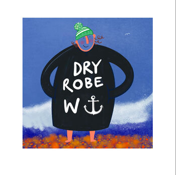 Dry Robe Personalised Swimmer Print, 3 of 6