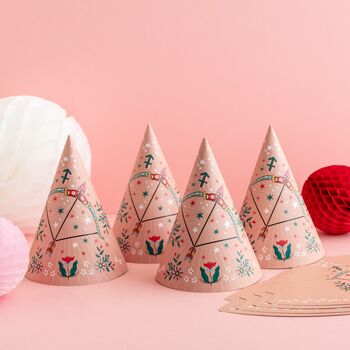Zodiac Star Sign Party Hats Four Pack, 11 of 12