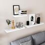 80 Cm White Floating Wall Mounted Shelf, thumbnail 3 of 7