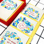 'Happy Birthday' Hand Embroidered Doodle Card, thumbnail 2 of 2