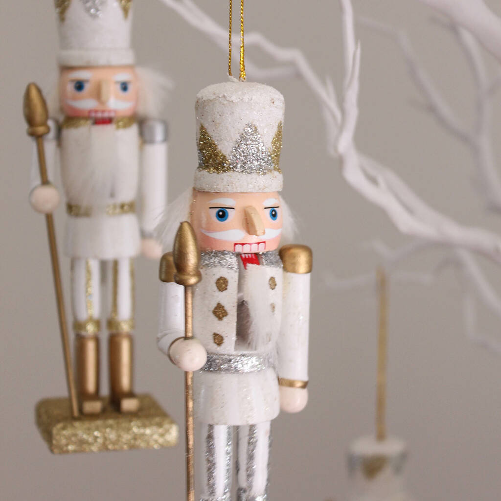four nutcracker tree decorations by marquis & dawe
