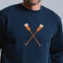 Personalised Christmas Pudding Rowing Jumper, thumbnail 1 of 8