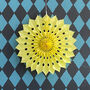 Yellow Paper Fan Hanging Decoration, thumbnail 1 of 5