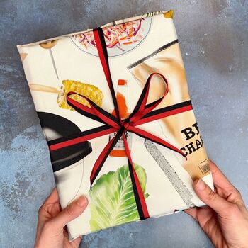 BBQ Tea Towel / BBQ Lover Gift / Foodie Dad Gift, 5 of 5