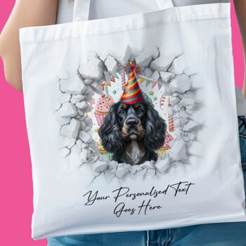 Personalised Sprocker Spaniel Birthday Break Through, 8 of 8