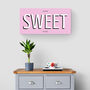 Personalised Word Sign Print With Optional Messages, thumbnail 8 of 12