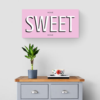 Personalised Word Sign Print With Optional Messages, 8 of 12