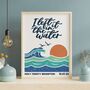 ‘I Left It In The Water’ Personalised Baptism Print, thumbnail 5 of 11