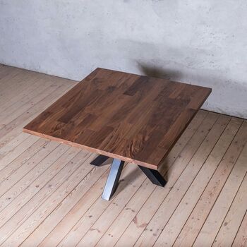 Squere Walnut Table With Spider Legs, 2 of 5