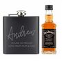 Personalised Hip Flask And Jack Daniels Gift Set, thumbnail 3 of 3