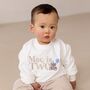 Personalised Embroidered Bear Birthday Sweatshirt Ages One To Seven, thumbnail 1 of 4