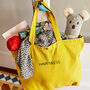 Personalised Embroidered Happy Tote Bag, thumbnail 5 of 8