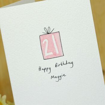 Personalised ‘Birthday Present’ Handmade Card, 9 of 12