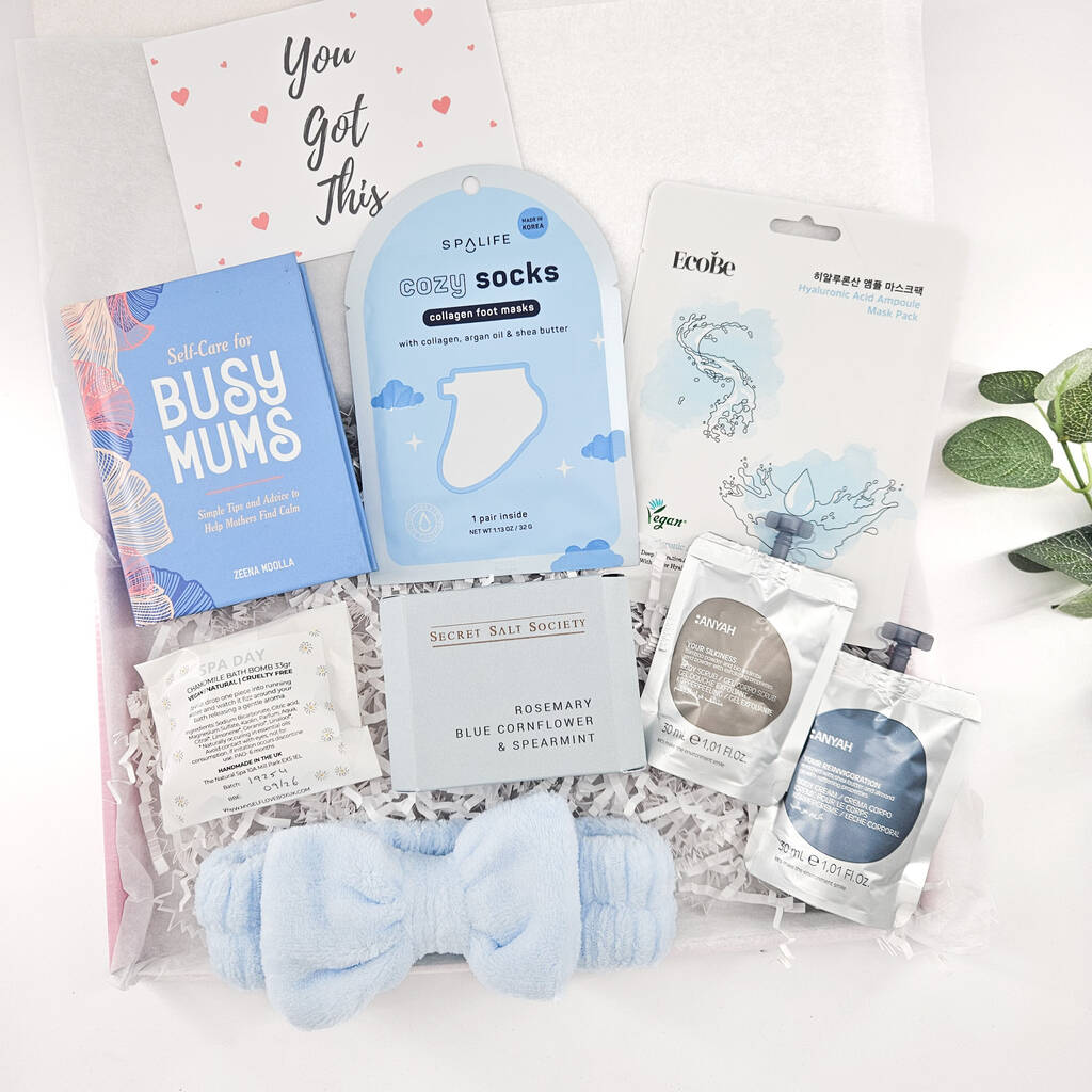 Busy Mum Self Care Pamper Box – Relaxation And Wellness Gift Set, 1 of 10
