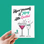 Merry Little Cocktail Christmas Card, thumbnail 4 of 4