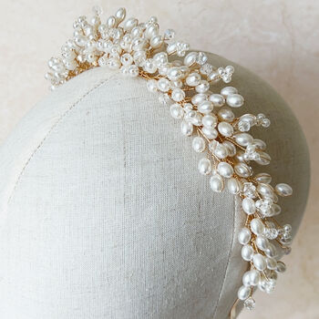 Pearl Bridal Headpiece, 4 of 6