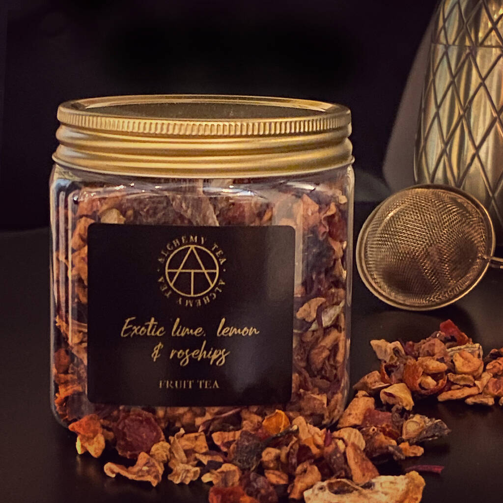 Alchemy Tea Lime, Lemon And Rosehips With Infuser, 1 of 4