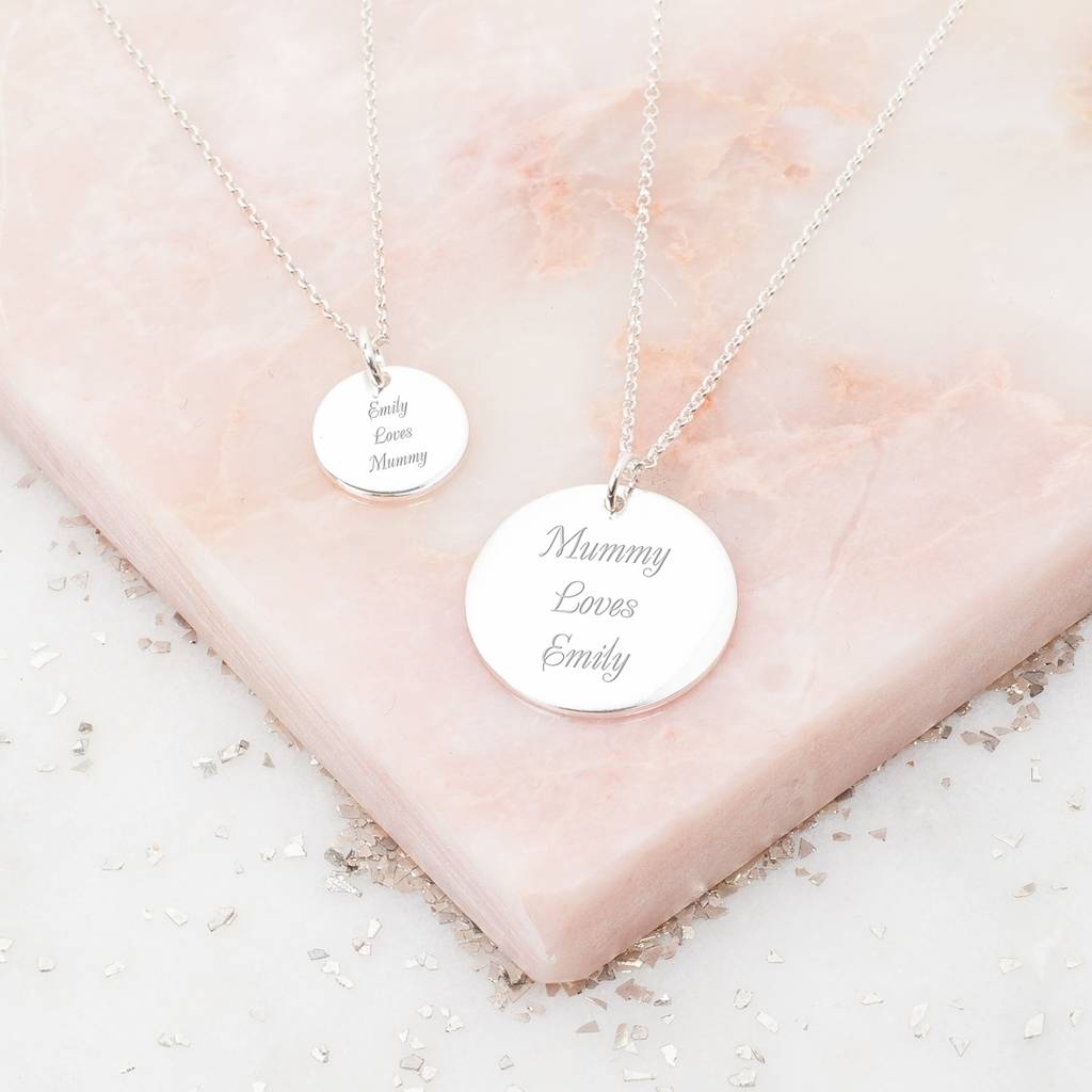 mum and daughter necklace