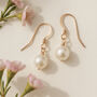 Freshwater Pearl Drop Earrings, thumbnail 3 of 7