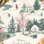 Personalised Winter Scene Christmas Cake Tin Gift For The Family, thumbnail 2 of 2