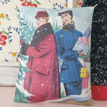 Vintage Art Deco Illustration Scented Fabric Gift Bag, 3 of 5