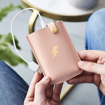 Personalised Leather Power Pack, 6 of 10