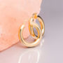 Thick Hoop Earrings In Gold Plate Or Silver, thumbnail 3 of 11