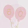Age 60 Balloons Birthday Card, thumbnail 3 of 3