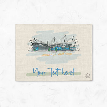 Personalised Manchester City Placemat, Football Gift, 2 of 5