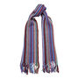 Mens Multicoloured Striped Scarf, thumbnail 2 of 4