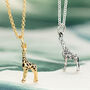 Personalised Sterling Silver Giraffe Necklace, thumbnail 1 of 10