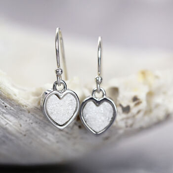 Druzy Love Heart Earrings, 4 of 11