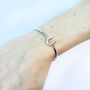 Sterling Silver Open Style Cuff Lucky Horse Shoe Bangle, Equestrian Jewellery, thumbnail 2 of 6